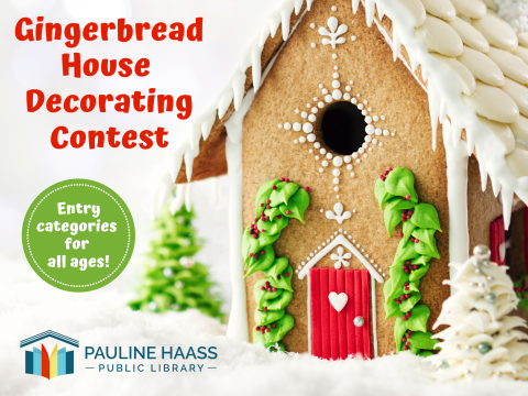 gingerbread house decoration contest text image of gingerbread house